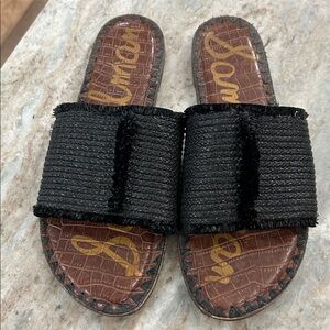 Sam Edelman Slides Sandals Black Rubber Sole size 8.5